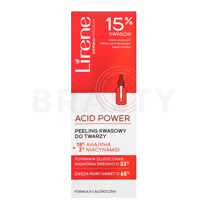 Lirene Acid Power Face Peeling siero peeling esfoliante illuminante 30 ml