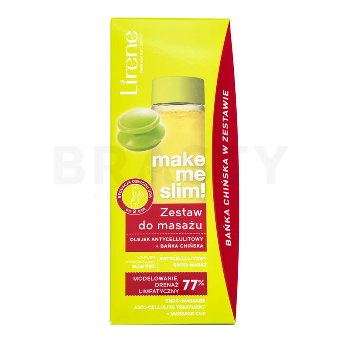 Lirene Make Me Slim! Anti-Cellulite Oil + Massage Cup massageolie tegen cellulitis 100 ml
