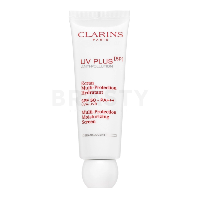 Clarins UV Plus vlažilna in zaščitna tekočina Anti-Pollution Multi-Protection Moisturizing Screen Translucent 50 ml