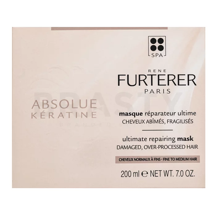 Rene Furterer Absolue Kératine Ultimate Repairing Mask posilňujúca maska pre jemné vlasy Fine Hair 200 ml