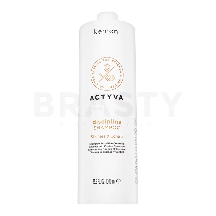 Kemon Actyva Disciplina Shampoo uhlazující šampon pro hrubé a nepoddajné vlasy 1000 ml