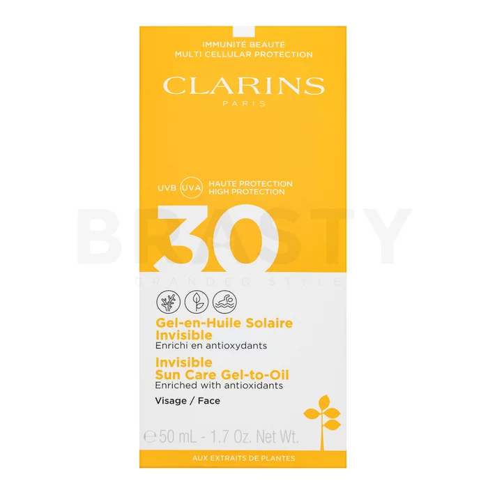 Clarins Sun Care Gel za zaščito pred soncem SPF 30 Gel-to-Oil SPF 30 Face 50 ml