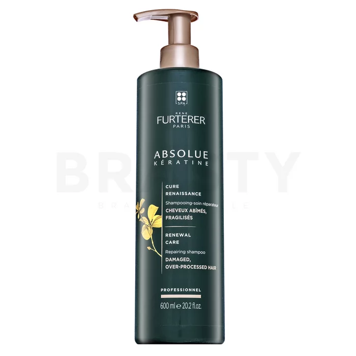Rene Furterer Absolue Kératine Repairing Shampoo Champú fortificante Para cabello extra seco y dañado 600 ml