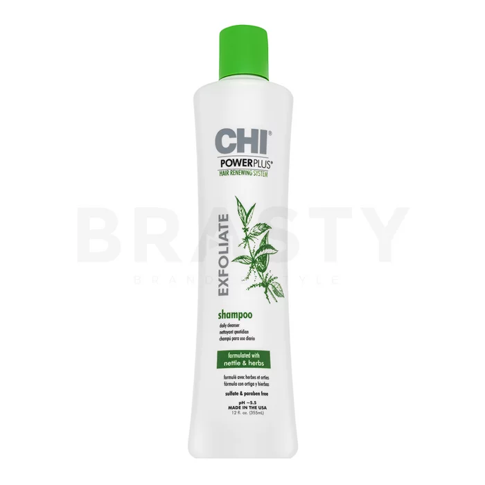 CHI Power Plus Exfoliate Shampoo szampon głęboko oczyszczający do wszystkich rodzajów włosów 355 ml