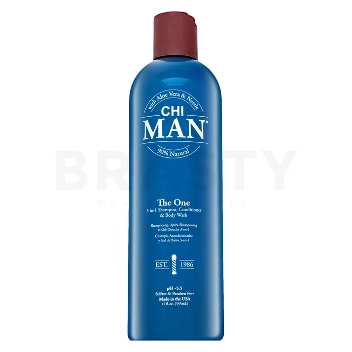 CHI Man The One 3-in-1 Shampoo, Conditioner & Body Wash šampón, kondicionér a sprchový gel pre mužov 355 ml
