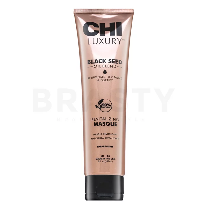 CHI Luxury Black Seed Oil Revitalizing Masque pflegende Haarmaske für trockenes und geschädigtes Haar 148 ml