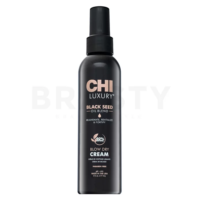 CHI Luxury Black Seed Oil Blow Dry Cream Tápláló krém puha és fényes hajért 177 ml
