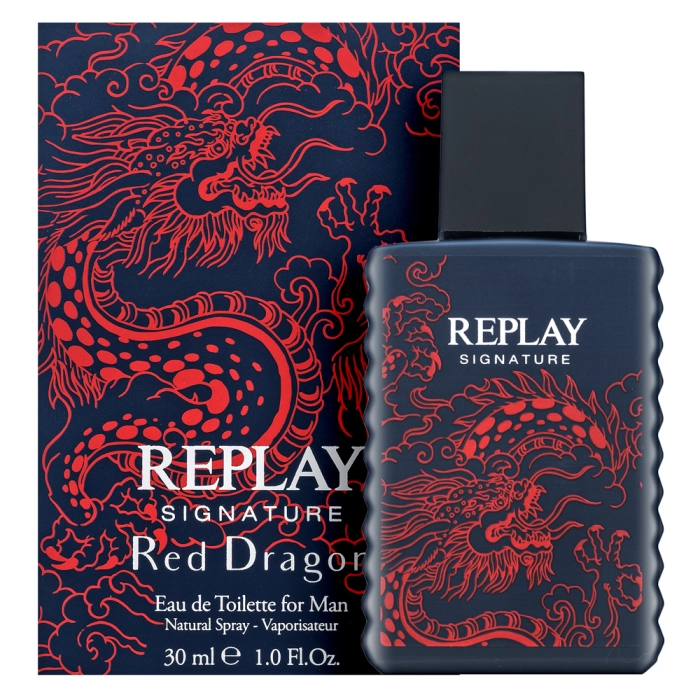 Replay Signature Red Dragon Eau de Toilette bărbați 30 ml