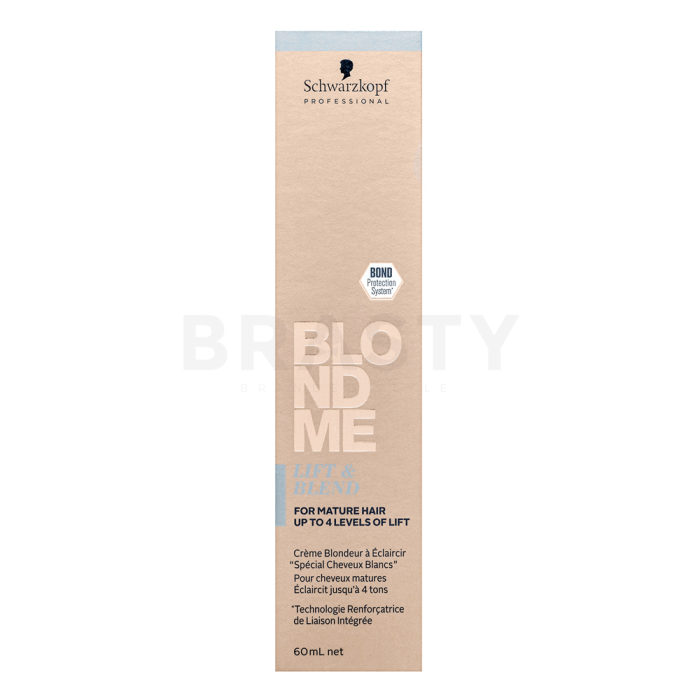 Schwarzkopf Professional BlondMe Bond Enforcing Lift & Blend Crema Para aclarar el cabello Ice 60 ml