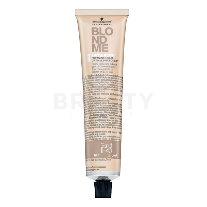 Schwarzkopf Professional BlondMe Bond Enforcing Lift & Blend Crema Para aclarar el cabello Sand 60 ml