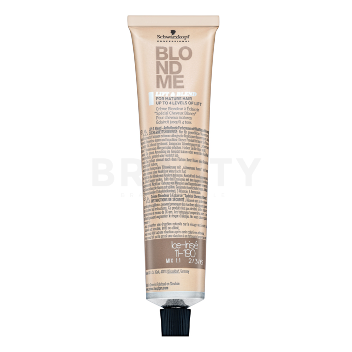Schwarzkopf Professional BlondMe Bond Enforcing Lift & Blend Crema Para aclarar el cabello Ice-Irise 60 ml