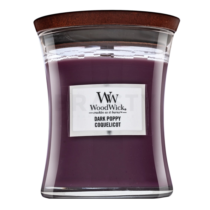 Woodwick Dark Poppy geurkaars 275 g