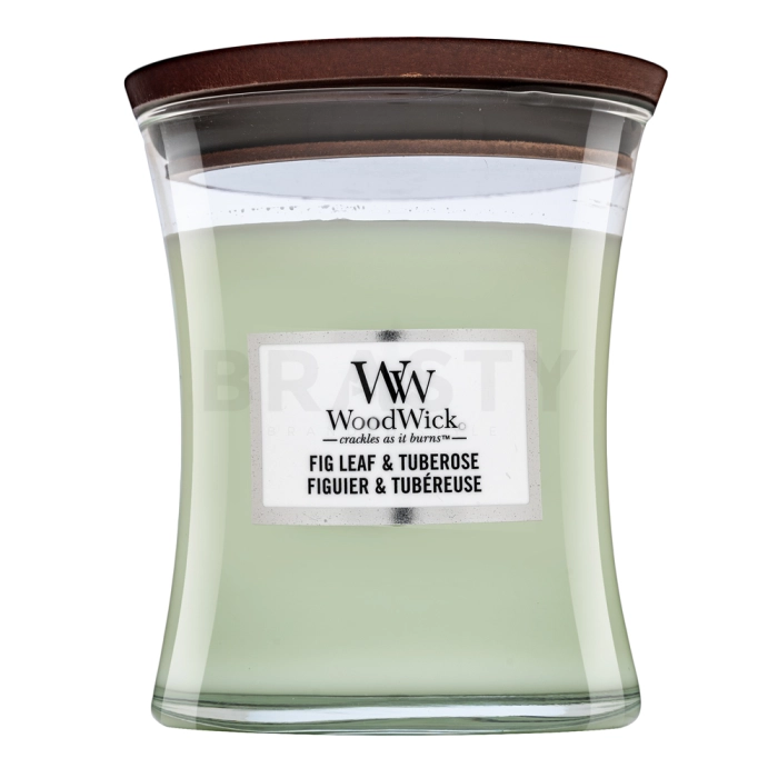 Woodwick Fig Leaf & Tuberose geurkaars 275 g