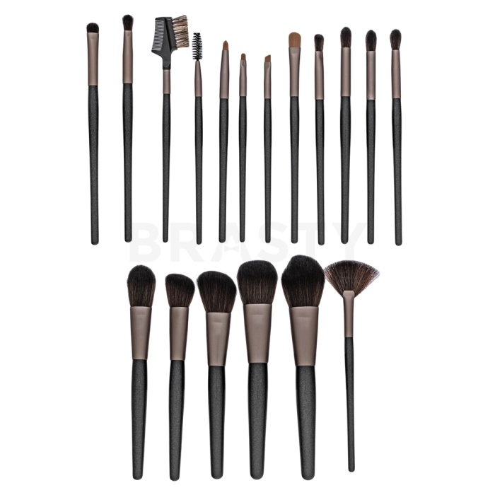 MIMO Makeup Brush Set Black Pinselset 18 Pcs