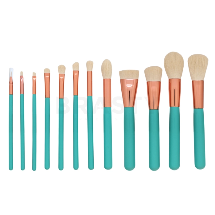 MIMO Makeup Brush Set Turquoise Pinselset 12 Pcs