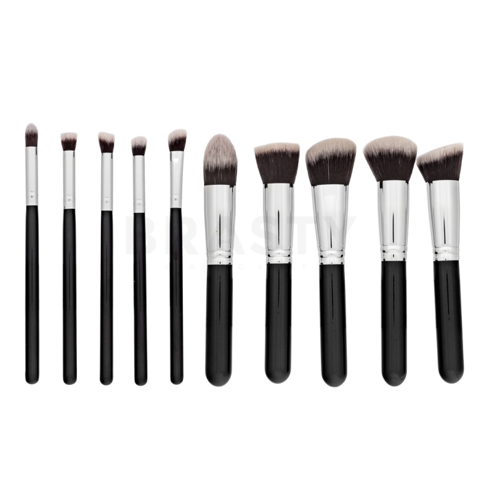 MIMO Makeup Brush Set sada štetcov Kabuki Black 10 Pcs