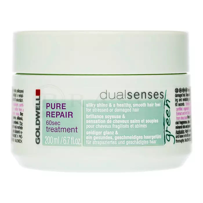 Goldwell Dualsenses Green Pure Repair 60sec. Treatment maschera per capelli danneggiati 200 ml