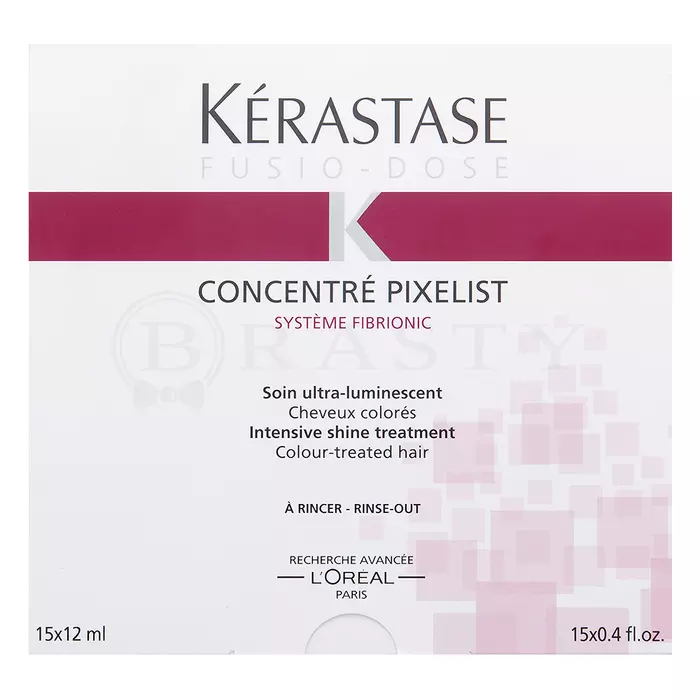 Kérastase Fusio-Dose Concentré Pixelist Intensive Shine Treat kuracja do włosów farbowanych 15 x 12 ml