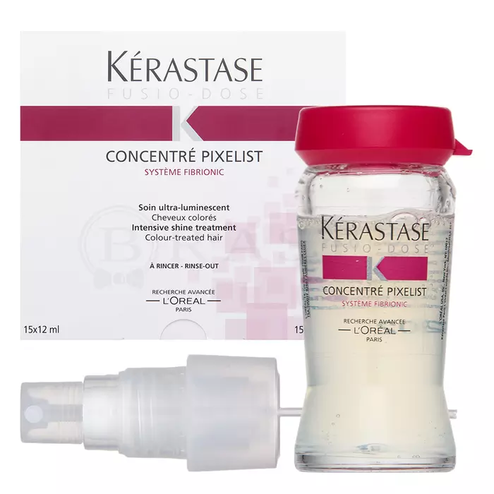 Kérastase Fusio-Dose Concentré Pixelist Intensive Shine Treat kuracja do włosów farbowanych 15 x 12 ml