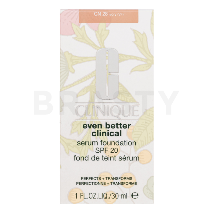 Clinique Even Better Clinical Serum Foundation SPF20 течен фон дьо тен за уеднаквена и изсветлена кожа CN 28 Ivory 30 ml