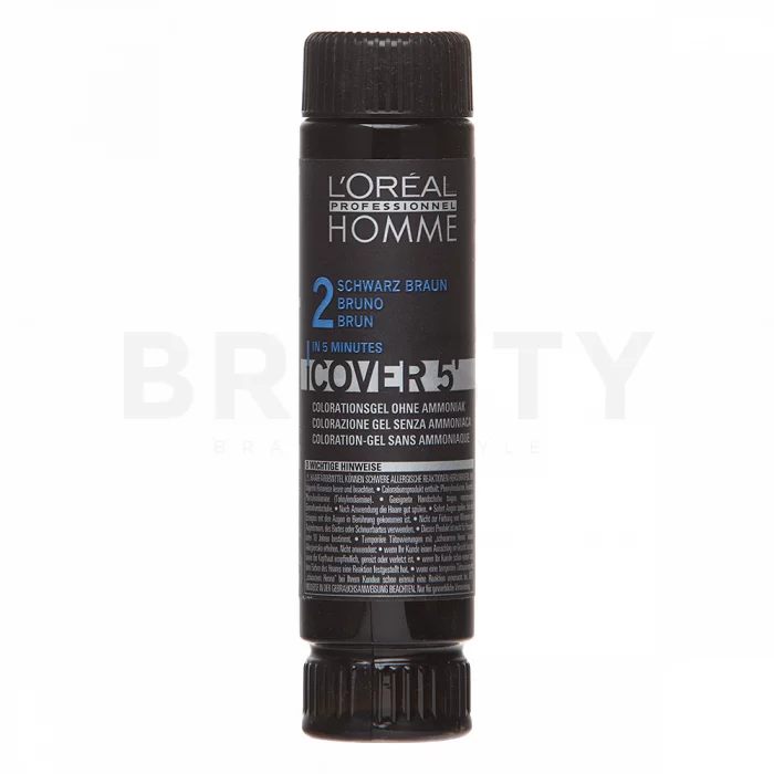 L´Oréal Professionnel Homme Cover 5 farba do włosów No. 2 Black - Brown 3 x 50 ml