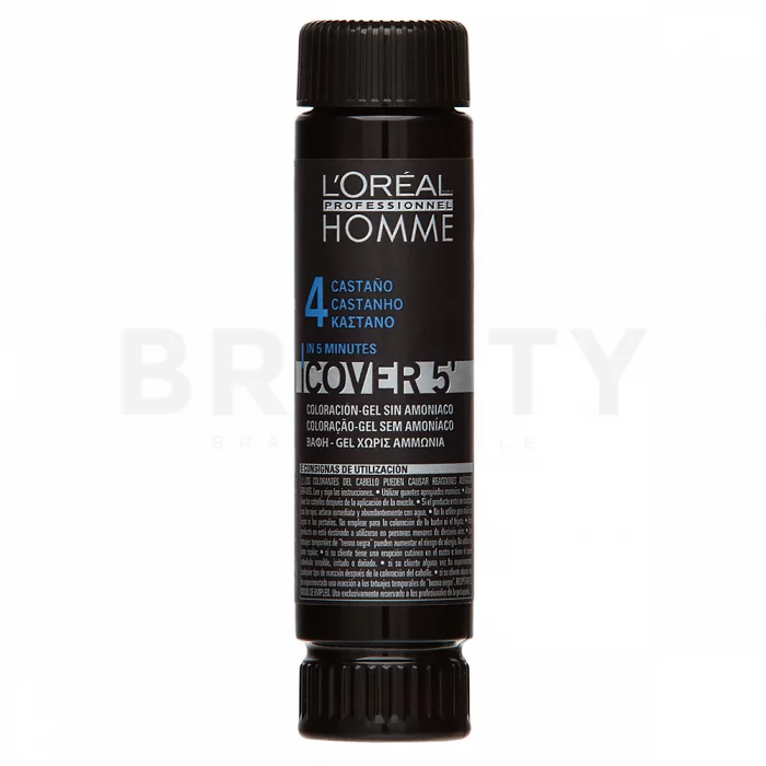 L´Oréal Professionnel Homme Cover 5 farba do włosów No. 4 Medium Brown 50 ml