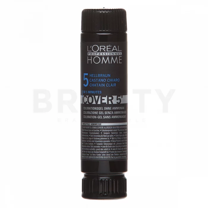 L´Oréal Professionnel Homme Cover 5 farba do włosów No. 5 Light Brown 3 x 50 ml