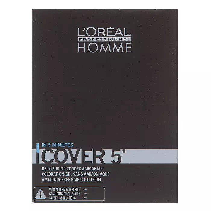 L´Oréal Professionnel Homme Cover 5 barva na vlasy No. 6 Dark Blond 3 x 50 ml
