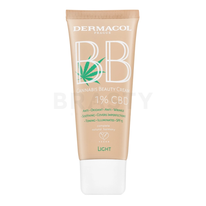 Dermacol BB Cannabis Beauty Cream BB krém pre zjednotenie farebného tónu pleti Light 30 ml