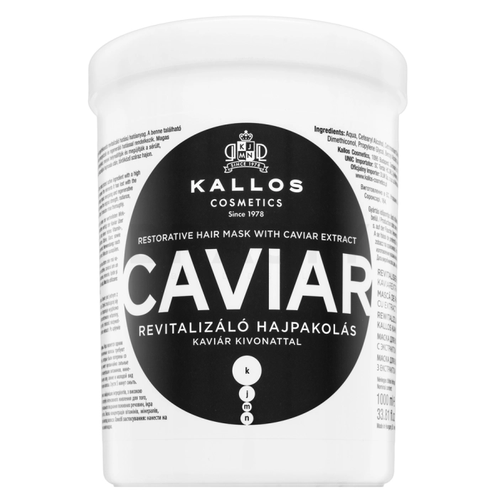 Kallos Caviar Anti-Aging Hair Mask voedend masker voor volwassen haar 1000 ml