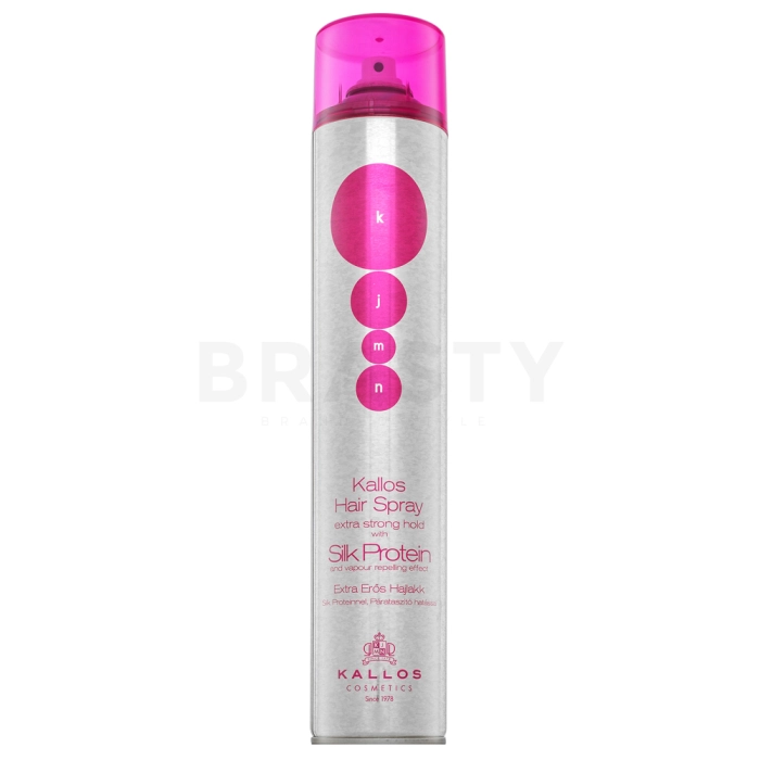 Kallos Silk Protein Hair Spray Extra Strong Hold silný lak na vlasy 750 ml
