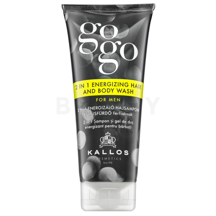 Kallos GoGo 2in1 Energizing Hair And Body Wash šampon in gel za prhanje 2v1 za moške 200 ml