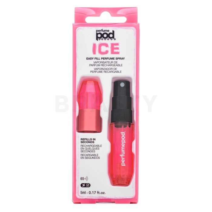 Travalo Ice 5 ml plnitelný rozprašovač unisex Pink 5 ml