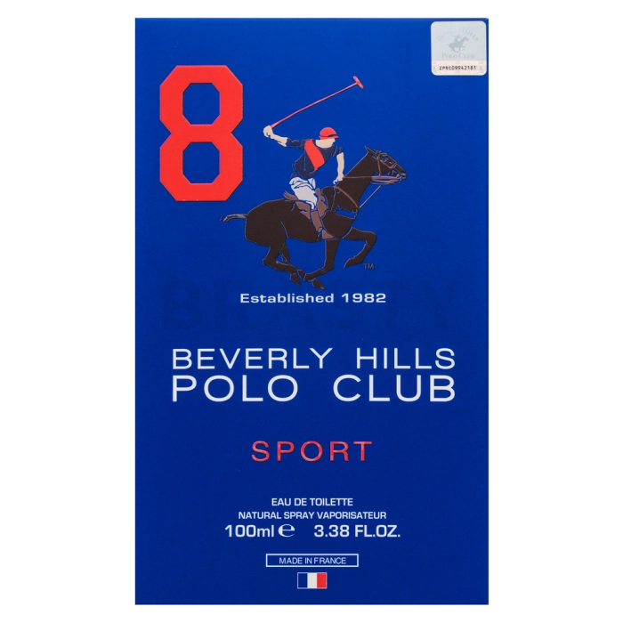 Beverly Hills Polo Club 8 Sport Eau de Toilette férfiaknak 100 ml
