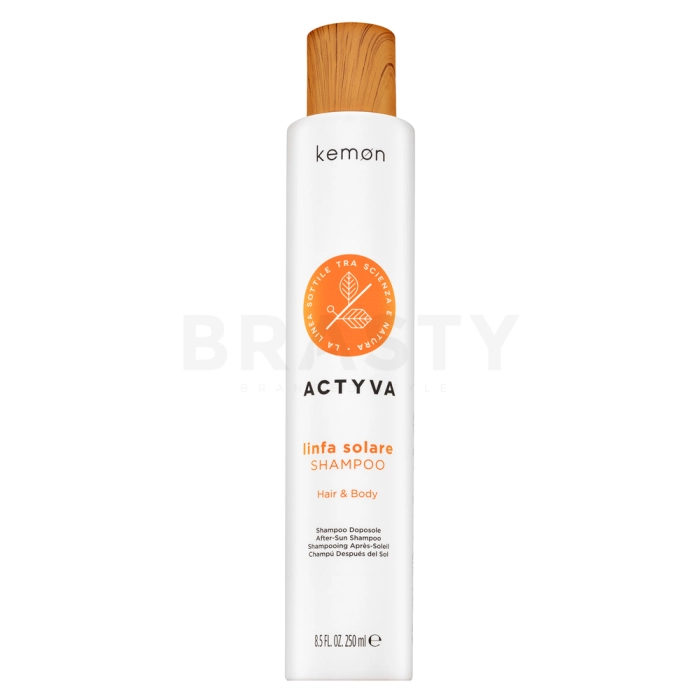 Kemon Actyva Hair & Body After Sun Shampoo szampon i żel pod prysznic 2w1 do włosów osłabionych działaniem słońca 250 ml