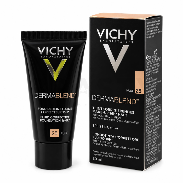 Vichy Dermablend Fluid Corrective Foundation 16HR tekoča ličila proti nepravilnostim na koži 25 Nude 30 ml