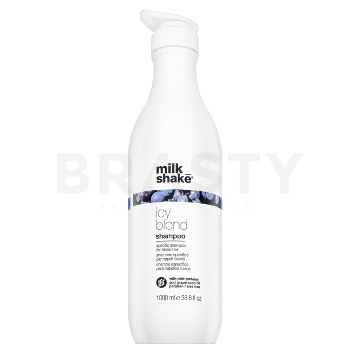 Milk_Shake Icy Blond Shampoo neutralising shampoo for platinum blonde and gray hair 1000 ml