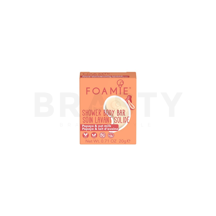 Foamie Tuhý sprchový gél Shower Body Bar Papaya & Oat Milk 20 g