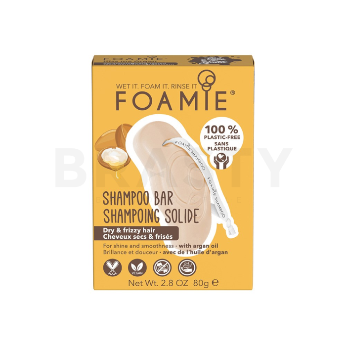 Foamie Shampoo Bar festes Shampoo für lockiges Haar Argan Oil 80 g
