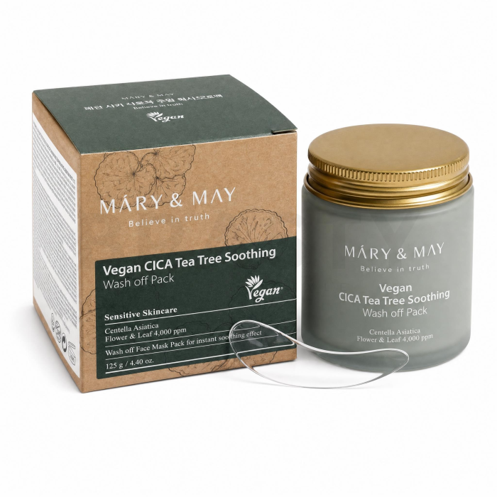 Mary & May CICA TeaTree Soothing Maske Wash off Pack 125 g
