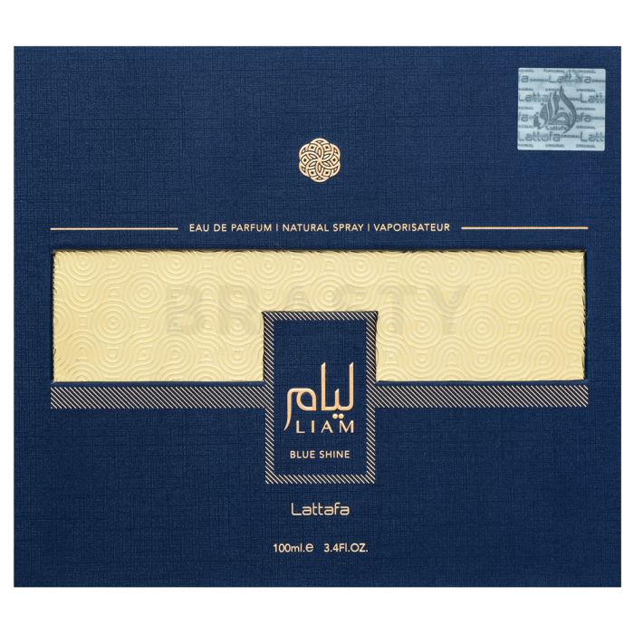 Lattafa Liam Blue Shine Eau de Parfum férfiaknak Extra Offer 2 100 ml