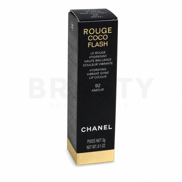 Chanel Rouge Coco Flash barra de labios de larga duración 92 Amour 3 g