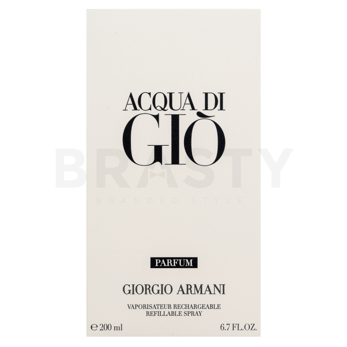 Armani (Giorgio Armani) Acqua di Gio Parfum čistý parfém pro muže Refillable 200 ml