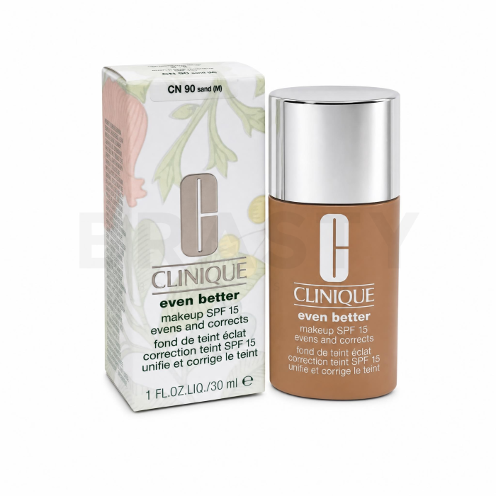 Clinique Even Better Makeup SPF15 Evens and Corrects folyékony make-up az egységes és világosabb arcbőrre 09 Sand 30 ml
