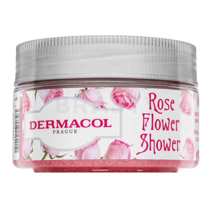 Dermacol Rose Flower Shower exfoliante corporal Delicious Body Scrub 200 ml