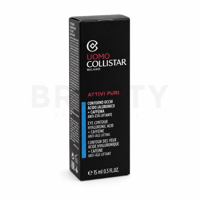 Collistar Attivi Puri lifting krema za učvrstitev Eye Contour Hyaluronic Acid + Caffeine 15 ml