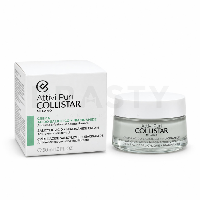 Collistar Attivi Puri Voedende en Kalmerende Crème Salicylic Acid + Niacinamide Cream 50 ml