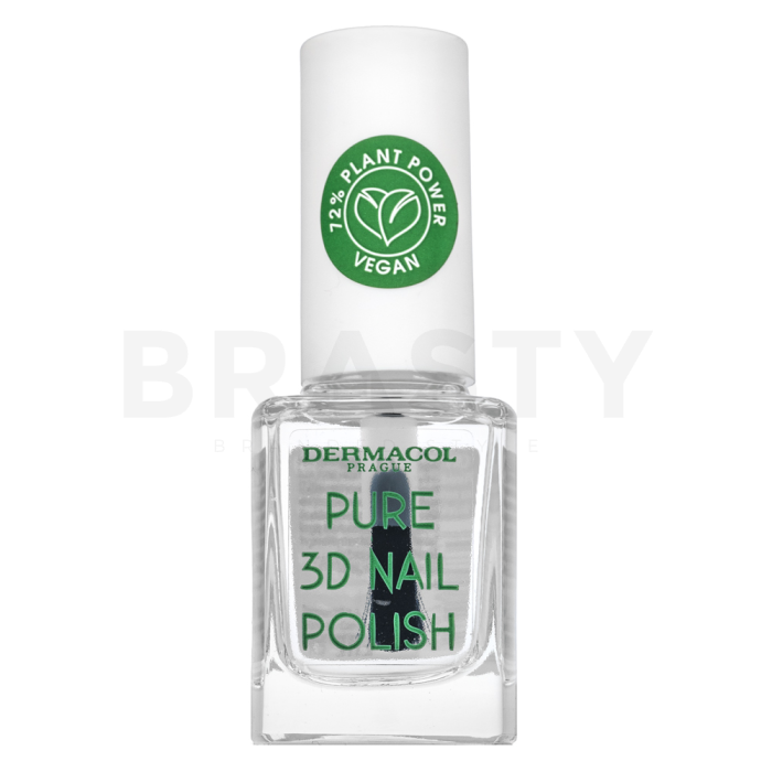 Dermacol Pure 3D Nail Polish lac de unghii 01 Crystal Clear 11 ml