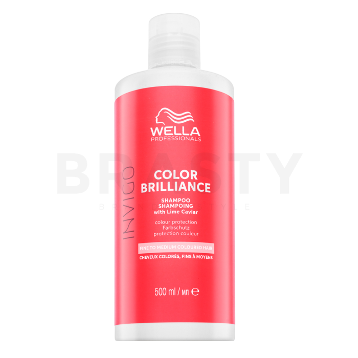 Wella Professionals Invigo Color Brilliance Fine to Medium Shampoo beschermingsshampoo voor Normaal tot Fijn Gekleurd Haar 500 ml