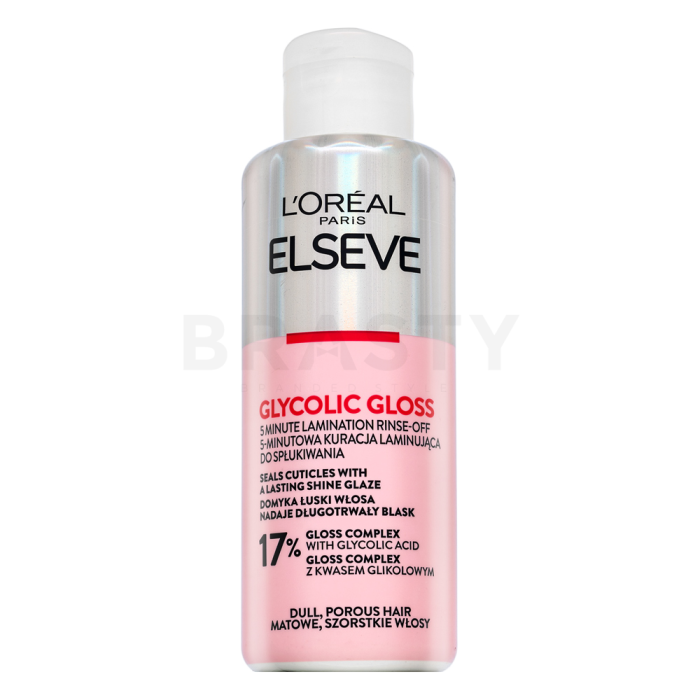 L´Oréal Paris Elseve Glycolic Gloss 5-Minutes Hair Laminating Treatment întinerire și netezire pentru păr foarte deteriorat 200 ml